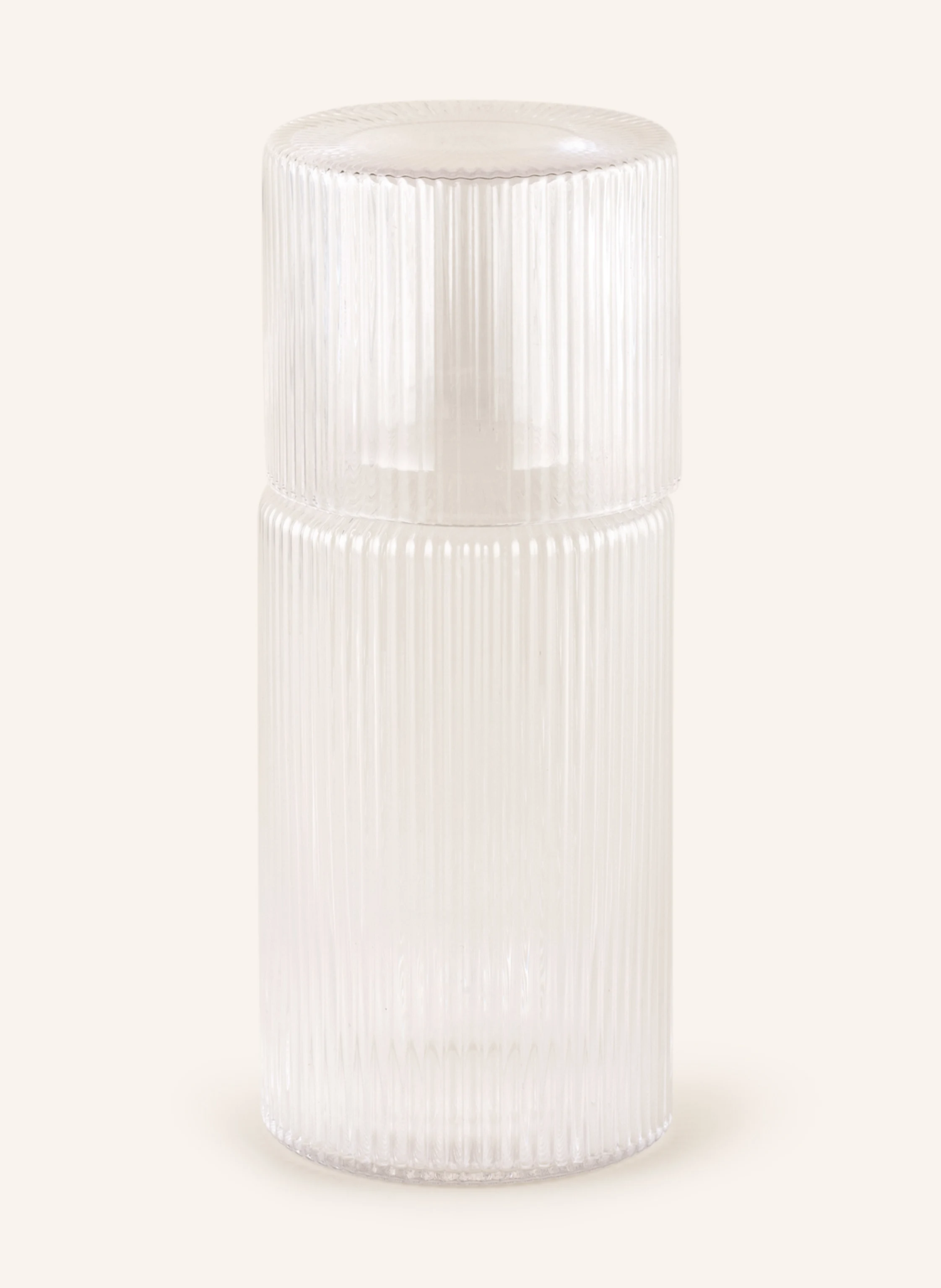 Ferm LIVING Set RIPPLE SMALL: Karaffe und Glas