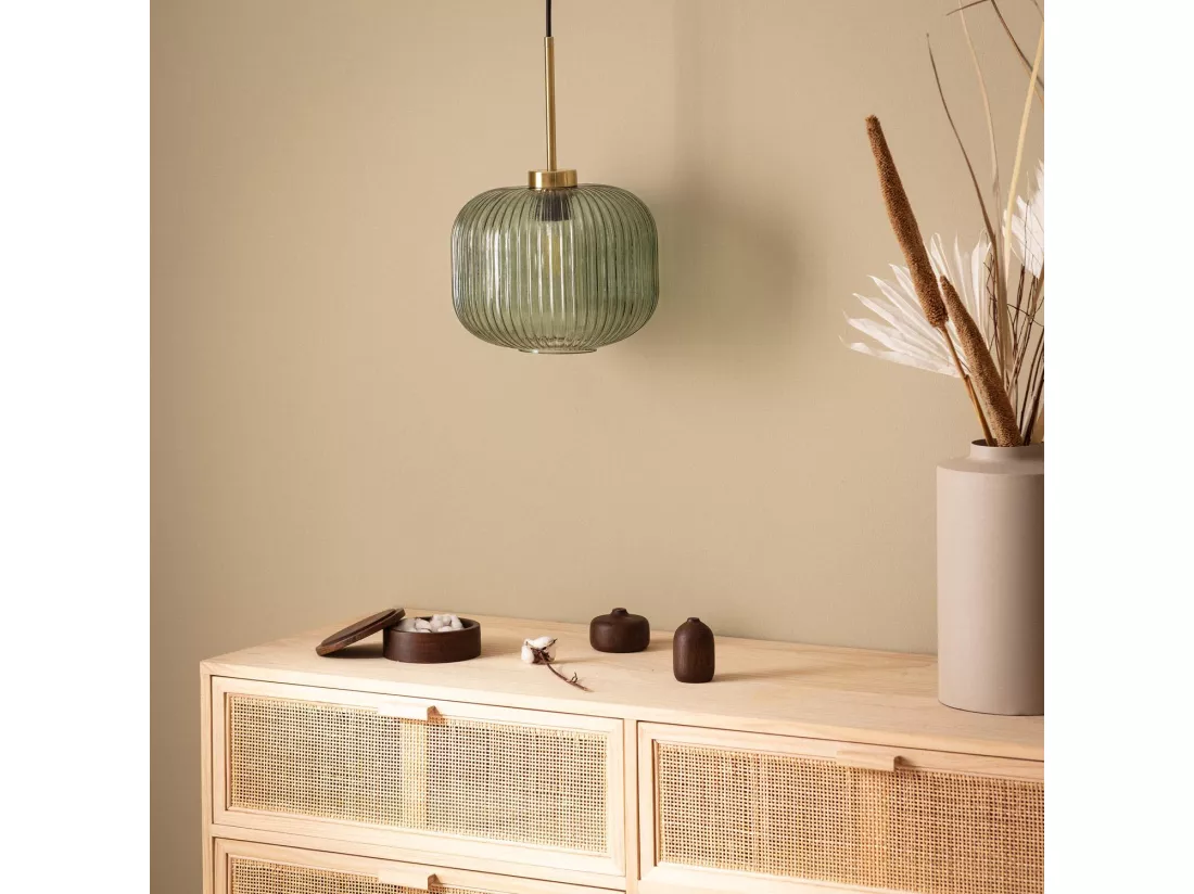 Suspension Verre Edwin Vert