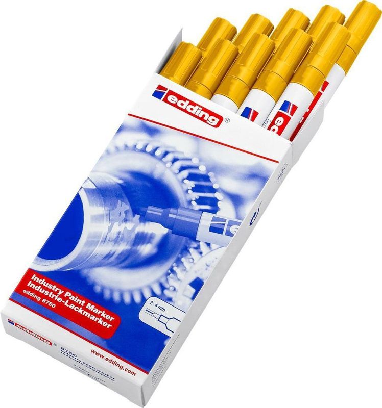 Edding - 8750 - Lakmarker - Geel - Aluminium Barrel