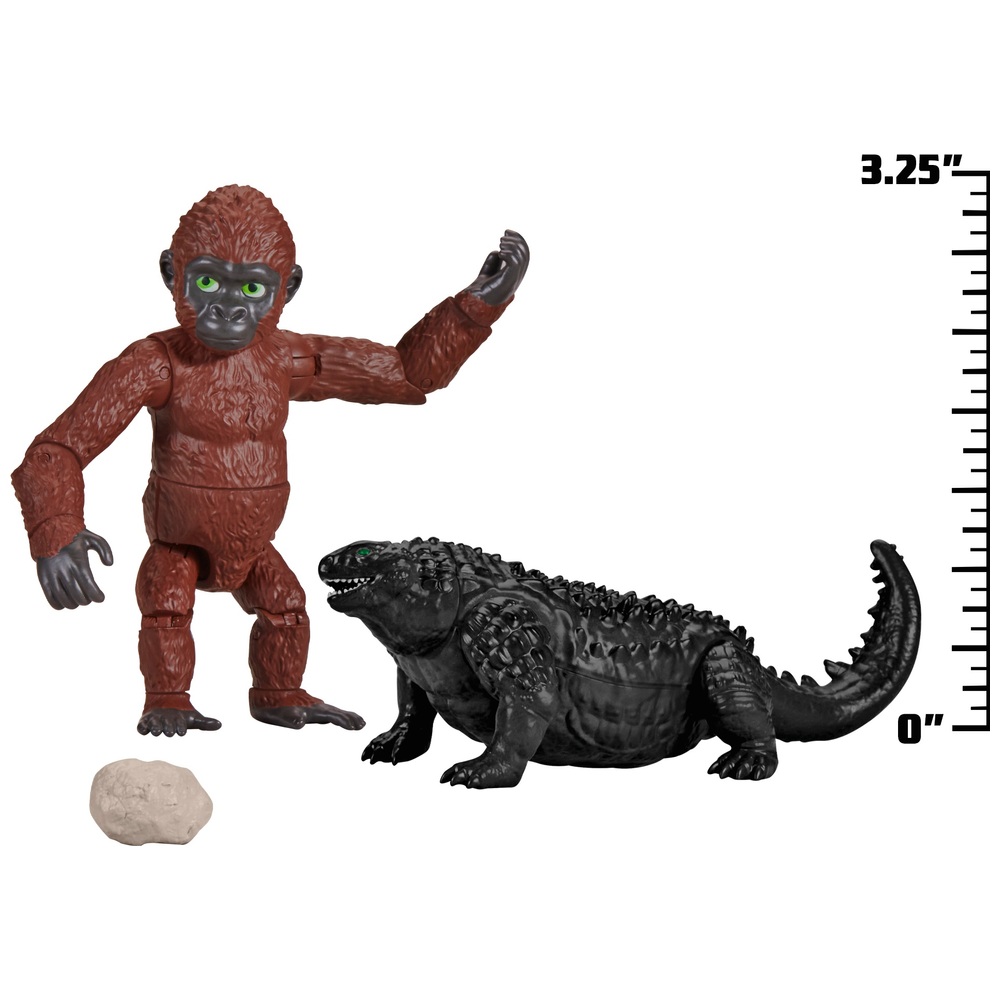Monsterverse Godzilla x Kong: Das Neue Imperium 8cm Suki mit Titanus Doug Figuren