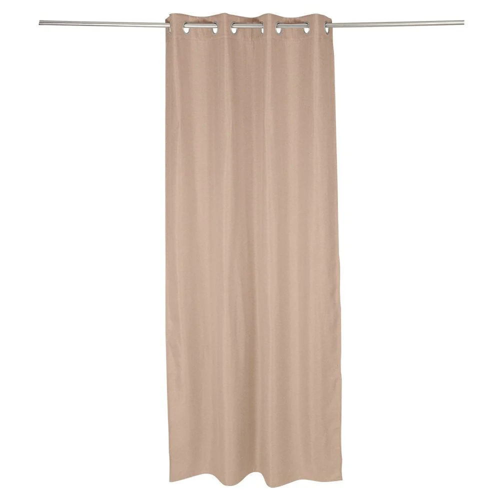 Rideau occultant effet tramé beige 140x240cm