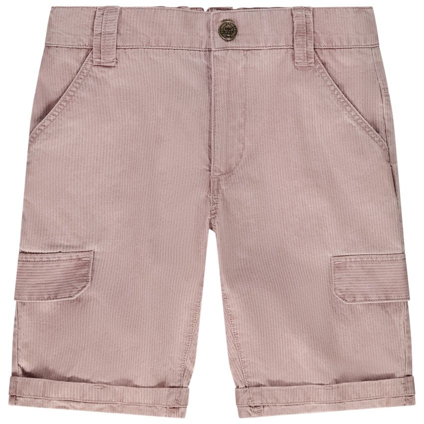Bermuda en toile de coton pour garçon - Rose