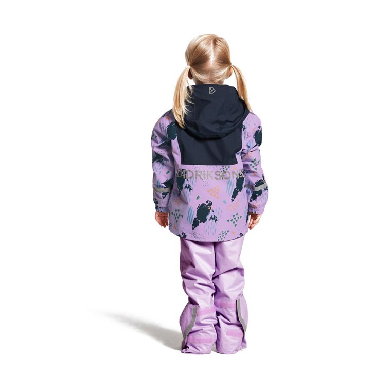 Didriksons Stormhatt Jacket Kids Grundsund Purple