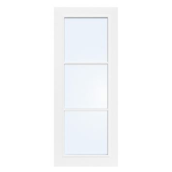 Arne & Bodil binnendeur ABB104 blank glas - wit afgelakt - glaslat wit
