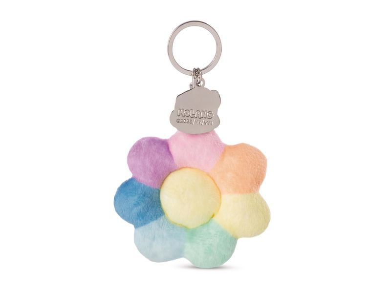 Nici Schlüsselanhänger Molang Regenbogenblume Plüschiger Schlüsselbegleiter