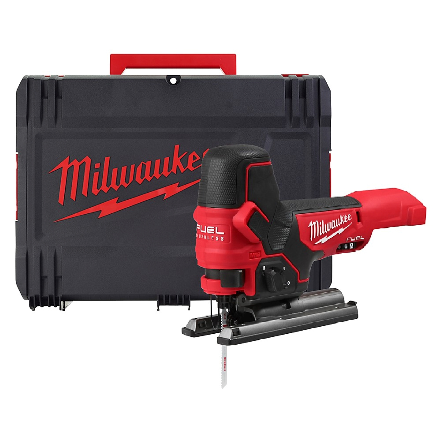 Milwaukee M18 FBJS-0X 18V Li-Ion Accu Decoupeerzaagmachine body in HD-Box - koolborstelloos