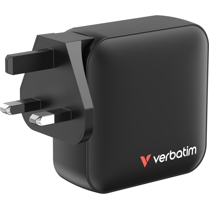 Verbatim Mini GaN Charger 165W Universel Noir Secteur Charge rapide Intérieure