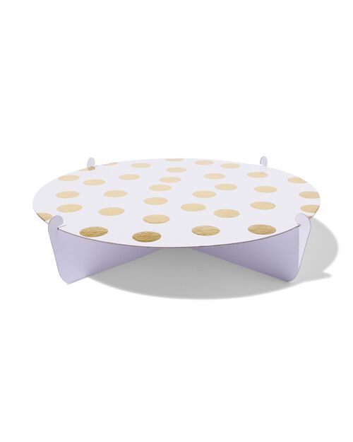 étagère dorée à pois