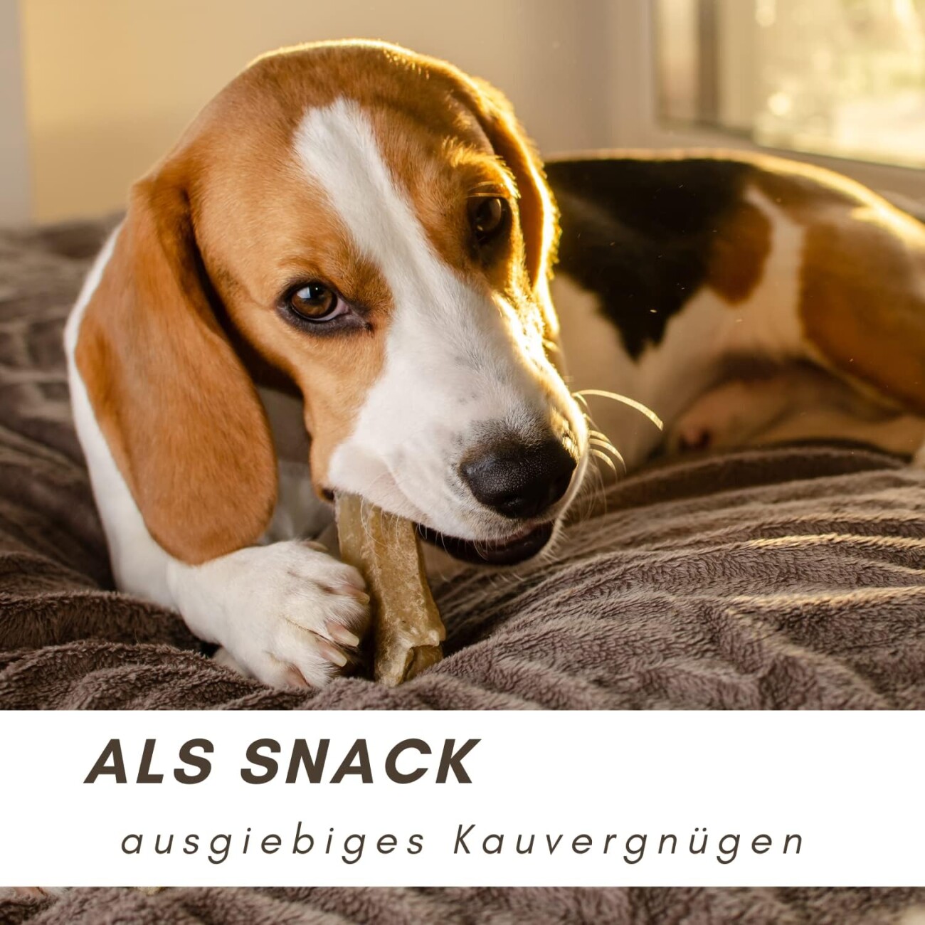 Supravit Kälberohren 1kg Kausnack für Hunde