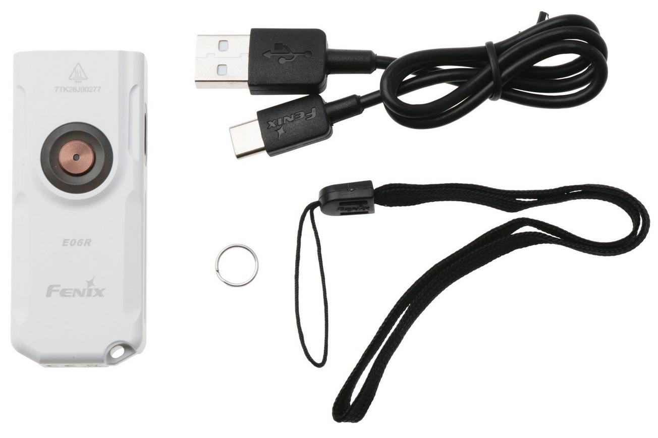 Fenix E06R White, sleutelhangerzaklamp, 700 lumen