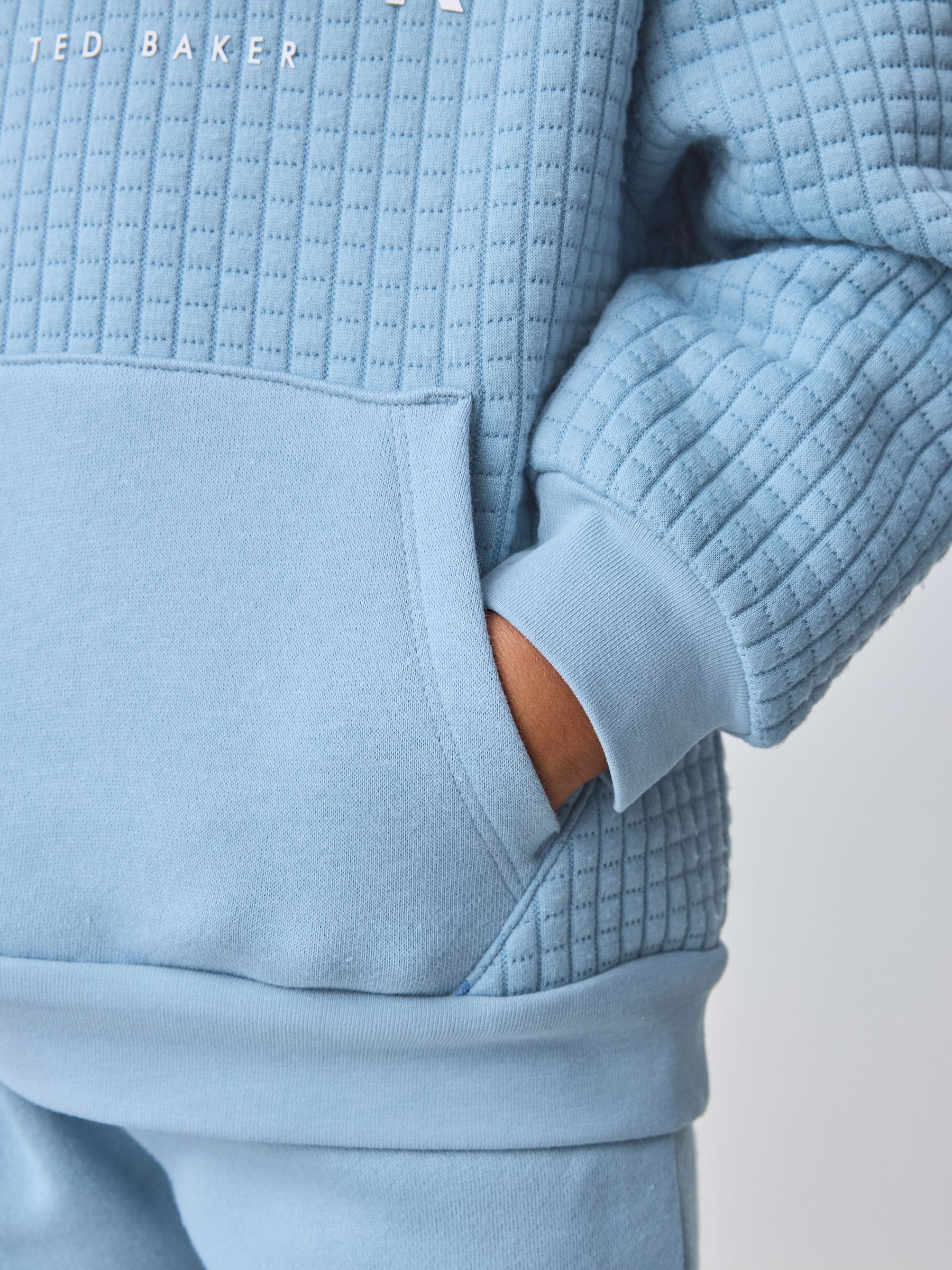 Baker by Ted Baker Blue Quilted Sweater and Joggers Set