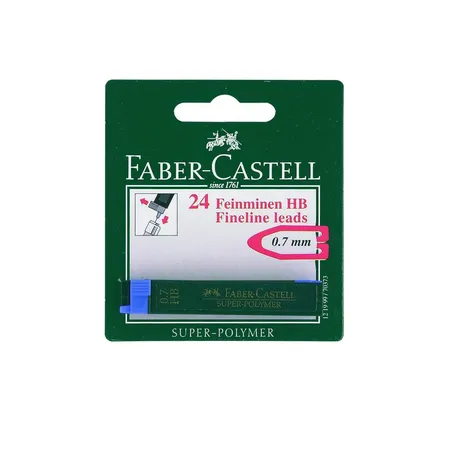 Faber-Castell Feinmine Super Polymer, HB, 0,7mm, 24 Stück