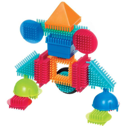 Bristle blocks bouwset in pot (50st)