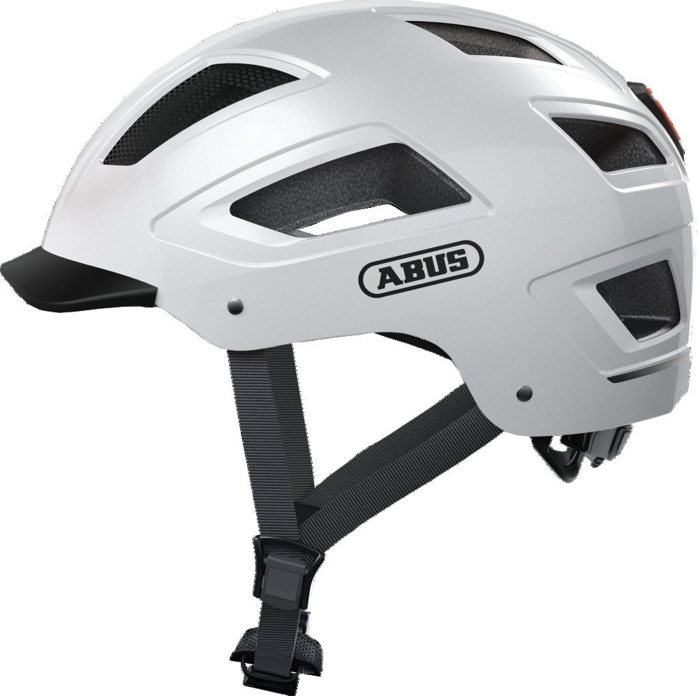 ABUS Hyban 2.0 cykelhjelm LED Polar White