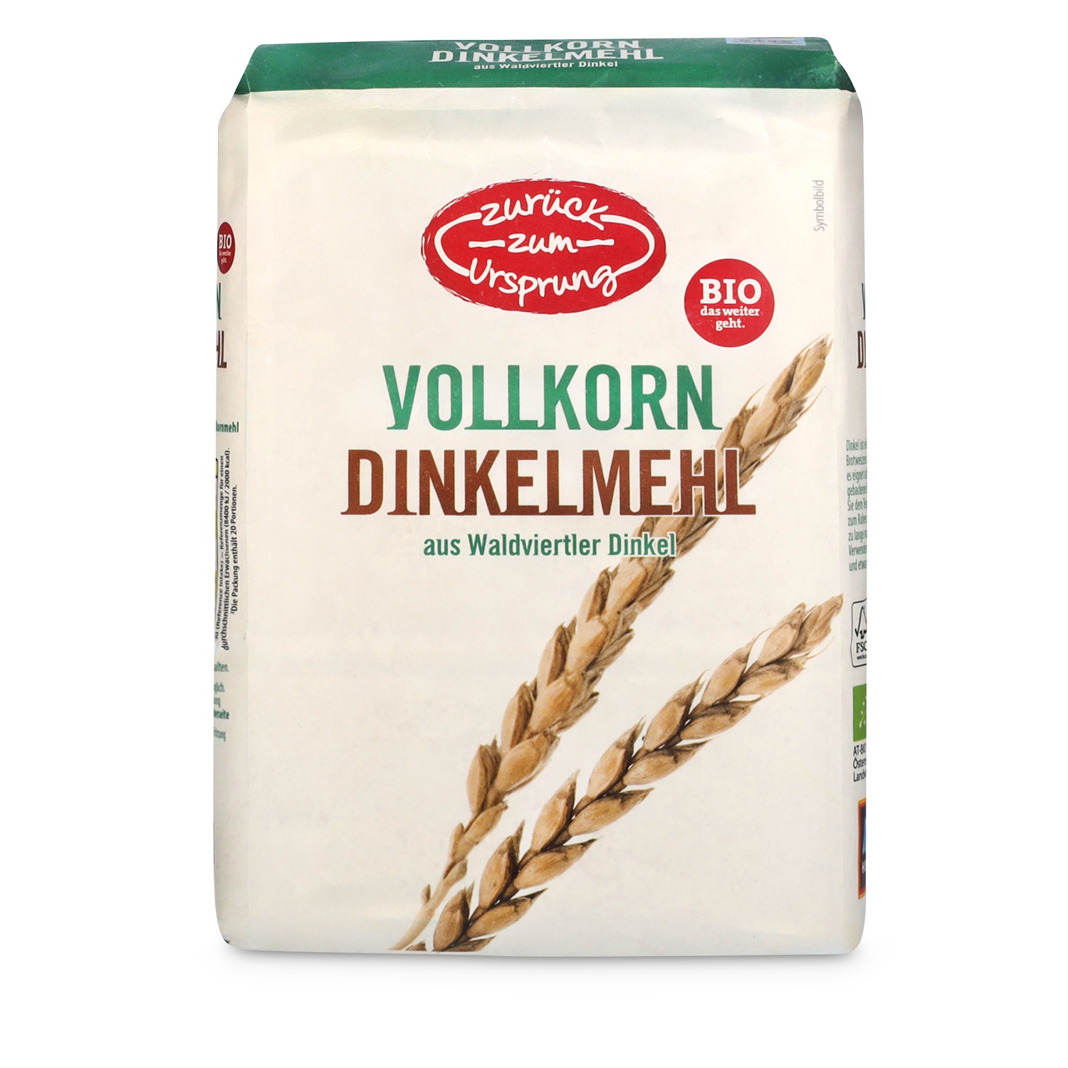 ZURÜCK ZUM URSPRUNG BIO-Dinkelmehl, Vollkorn 1 kg