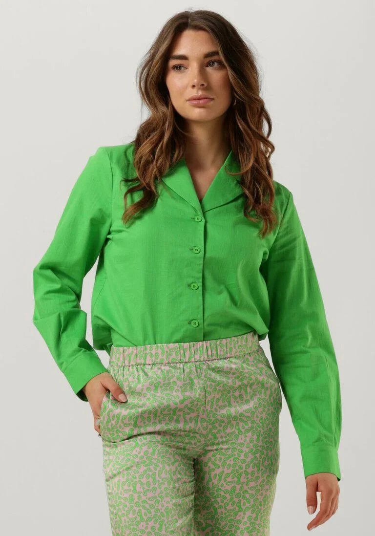 MODSTR\u00D6M groene modstr&ouml;m blouse cydney shirt