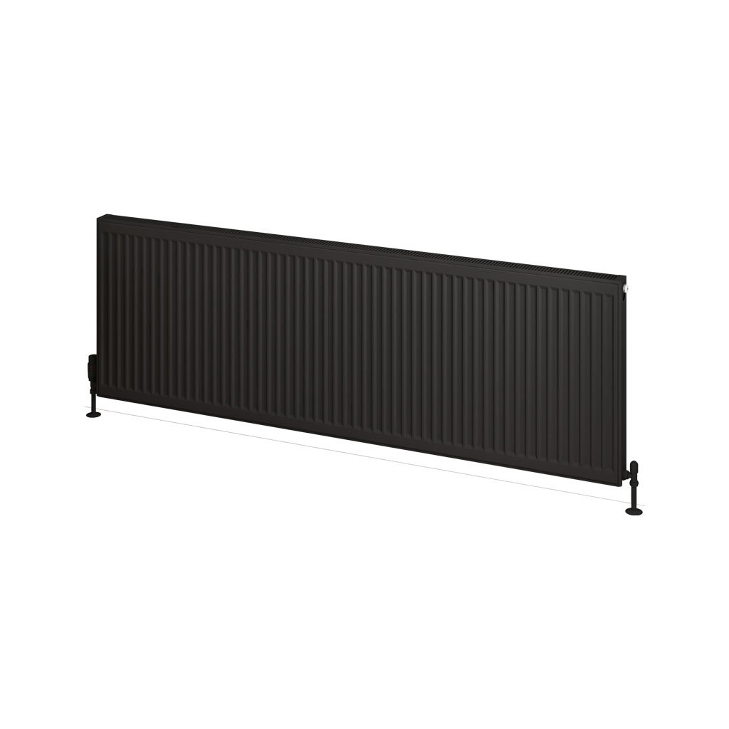 Eastbrook Type 21 paneelradiator 180x60cm 3034W zwart mat