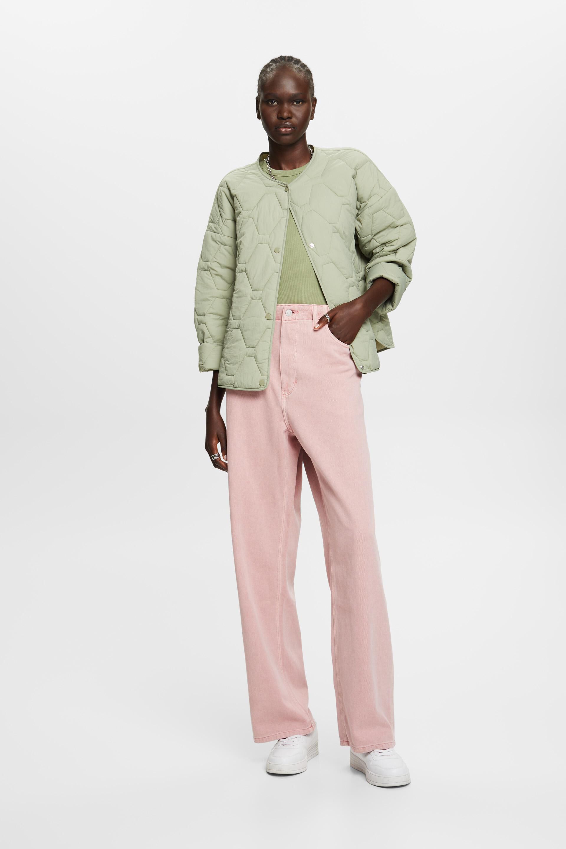 Pantalon en twill à jambes larges, 100% coton