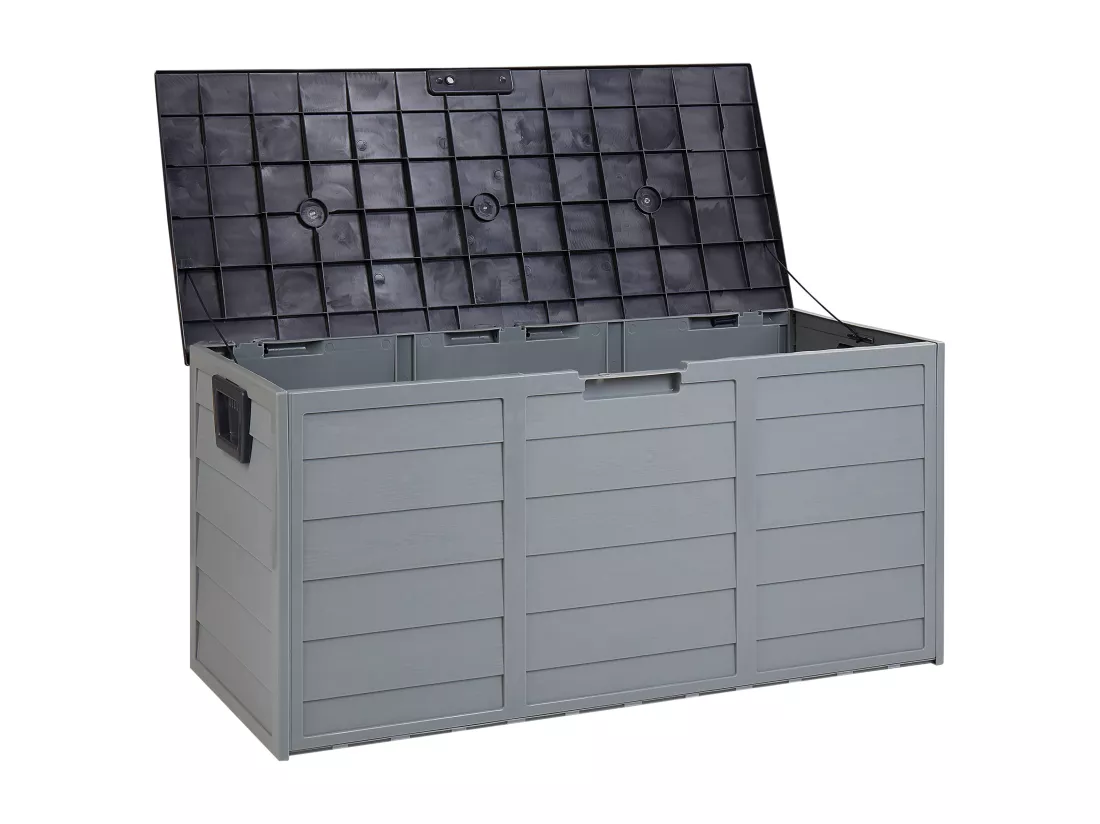 Coffre de rangement LOCARNO 112 cm 50 cm Gris