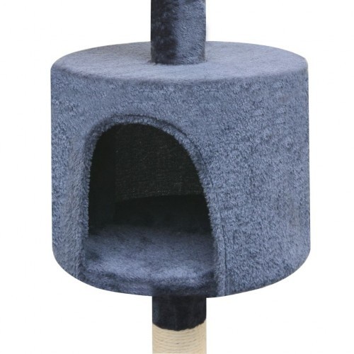 Arranhador azul para gatos com sisal