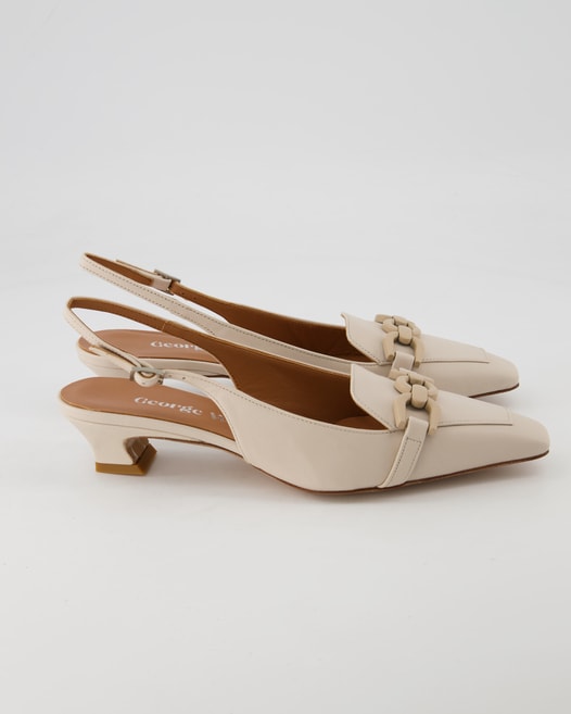 George Watts G9512 Slingpumps in Beige