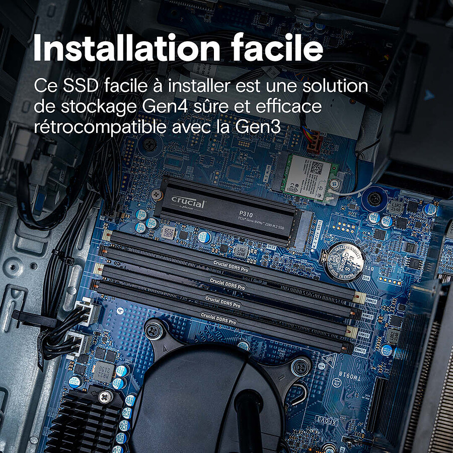 Crucial P310 - 1 To avec dissipateur