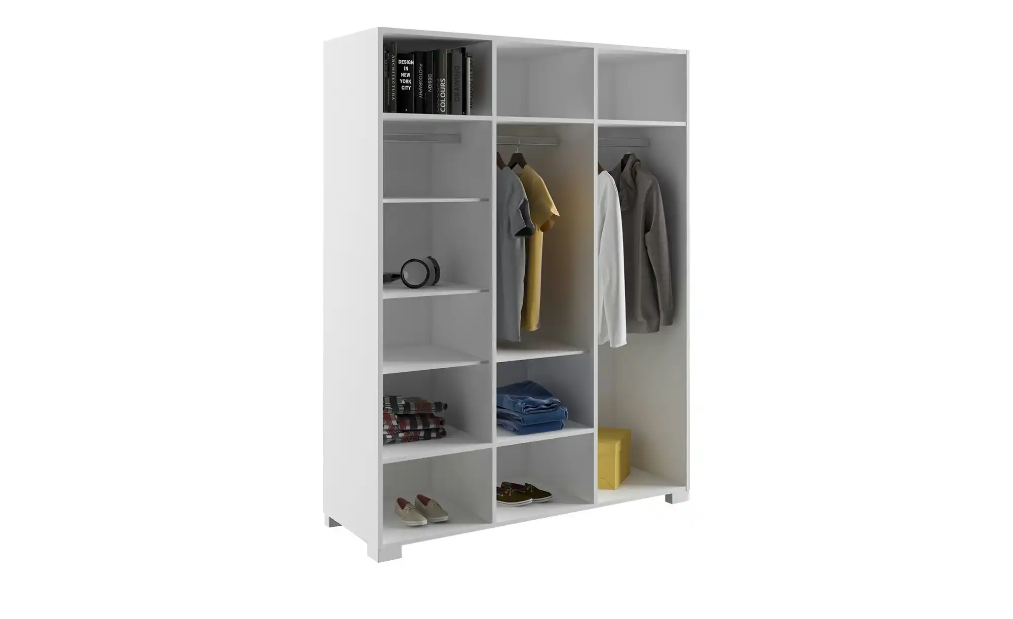 Kleiderschrank Uni White