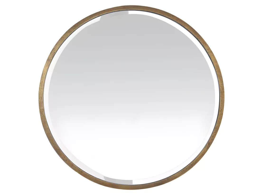 Ardes - Miroir rond en métal ø100 cm - Couleur - Or