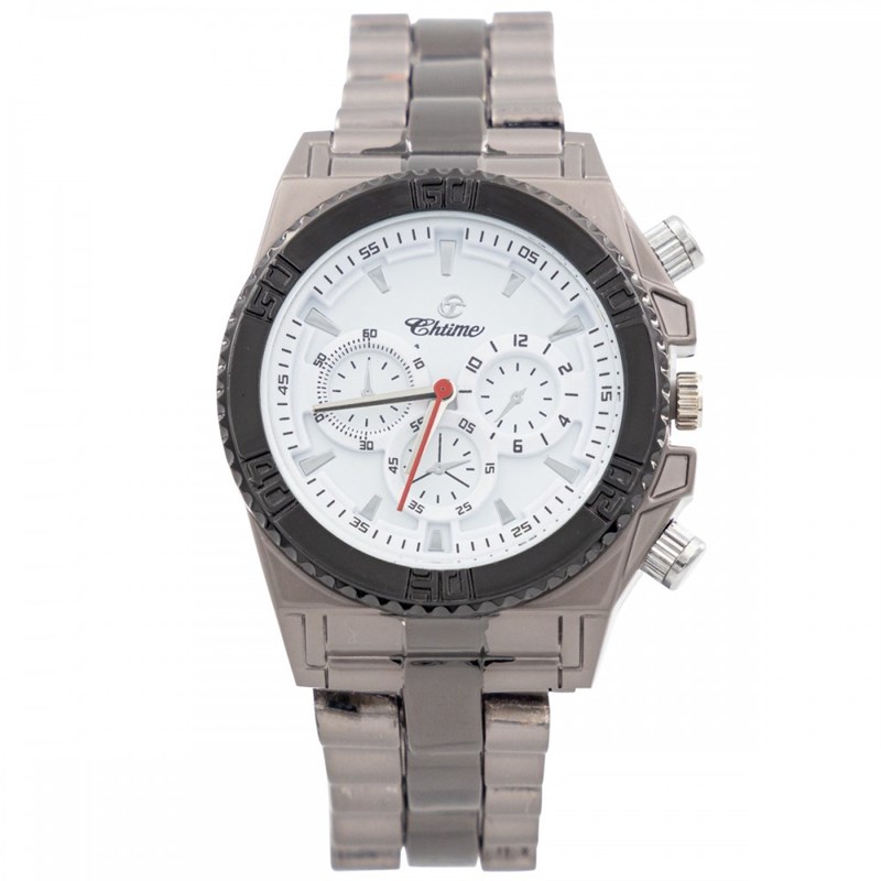 Montre Homme CHTIME bracelet Acier Argenté