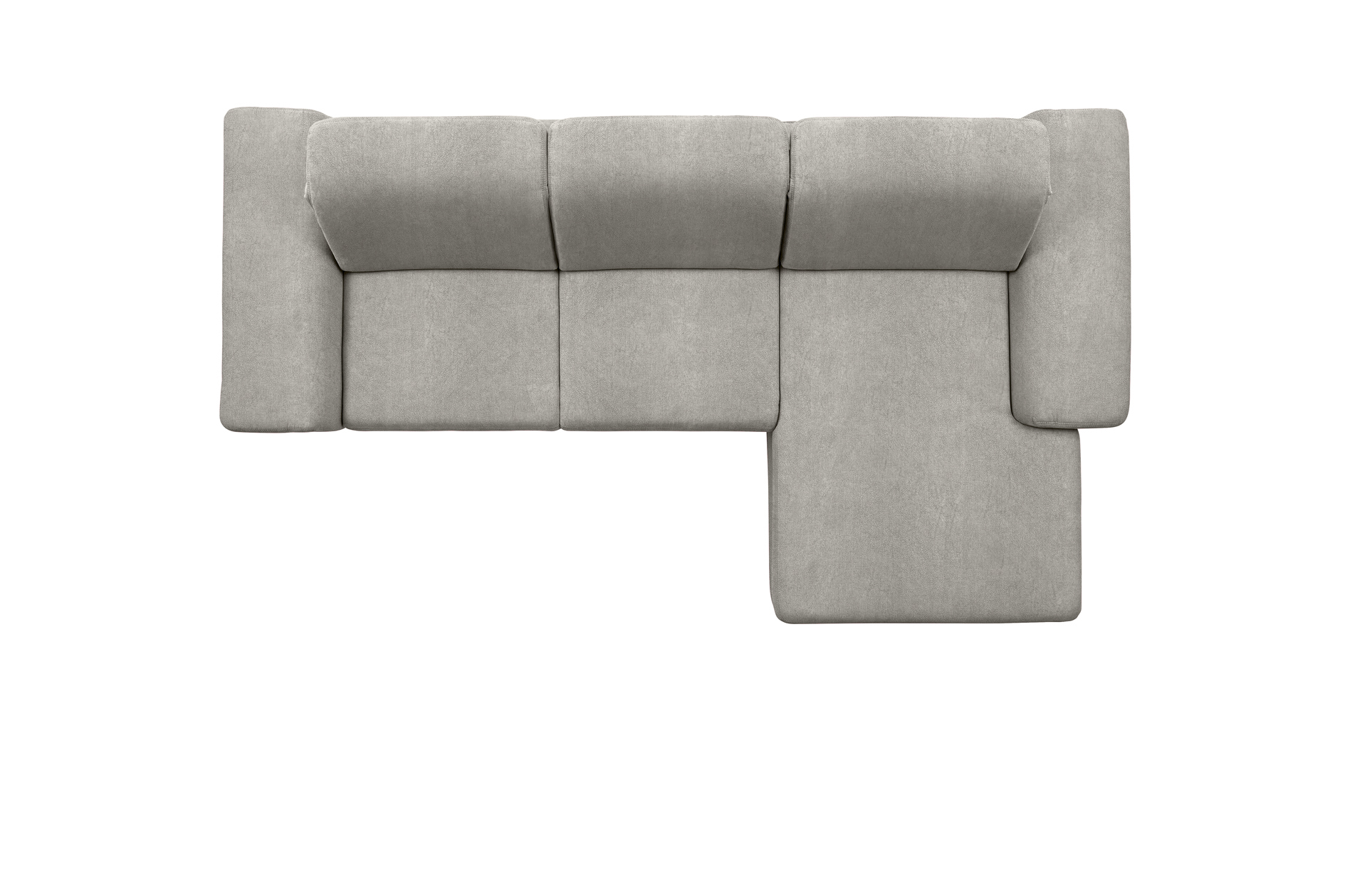 polsterpower Boxspringsofa - Saddle alu - Basismodell - Recamiere rechts