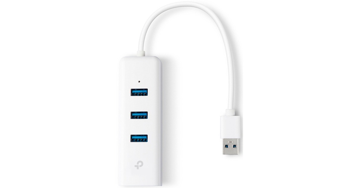 TP-LinkUE330 3-Port USB 3.0 + Gigabit LAN usb-hub  (Wit)
