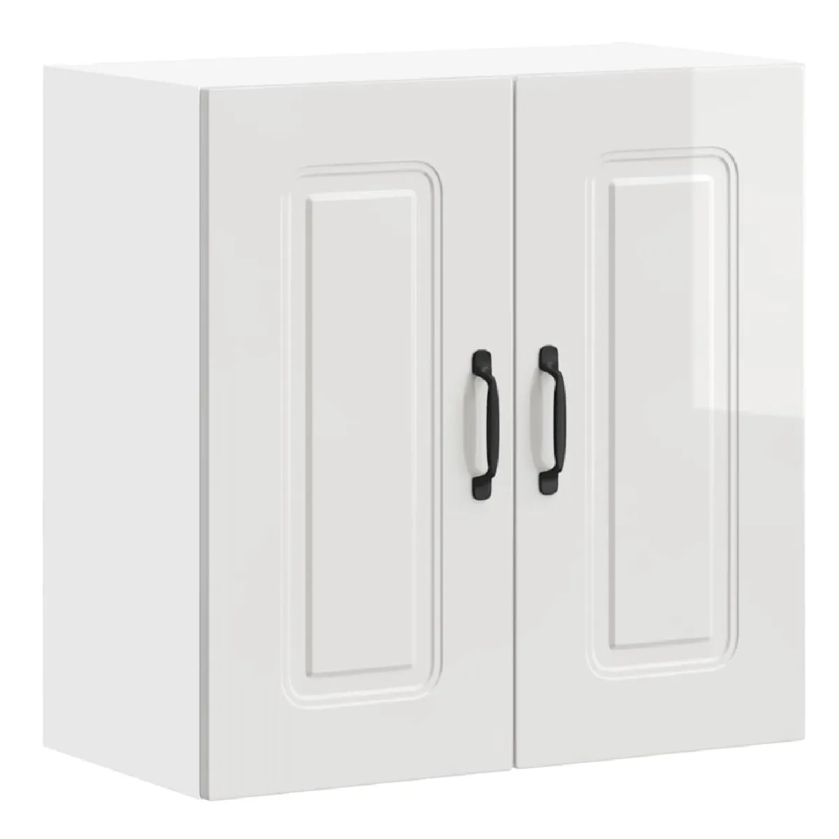 vidaXL Armoire murale de cuisine Kalmar - Blanc brillant