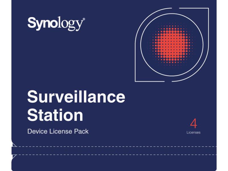 Synology Lizenz Surveillance 4 zusätzliche Kameras Kameralizenzpaket für Synology Surveillance Station