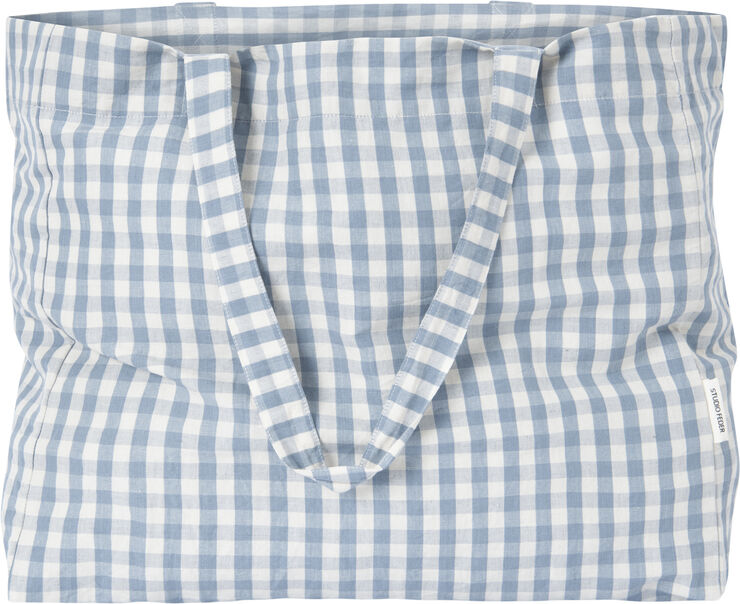 Studio Feder Hanna Tote Bag - Gingham Blue Gingham blue