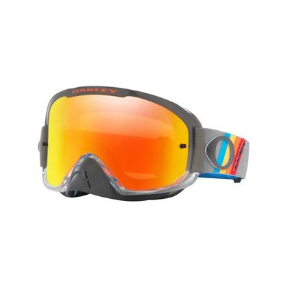 Masque cross Oakley O FRAME 2.0 TLD GREY STRIPES FIRE IRIDIUM 2024 - Gris