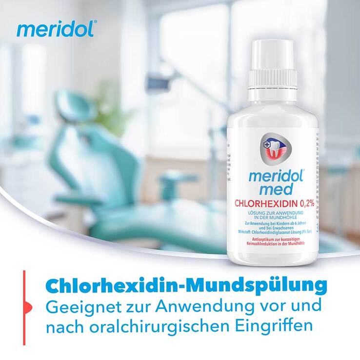 Meridol med Chlorhexidin 0,2% Lösung Anw.Mundhöhle, 300 ml