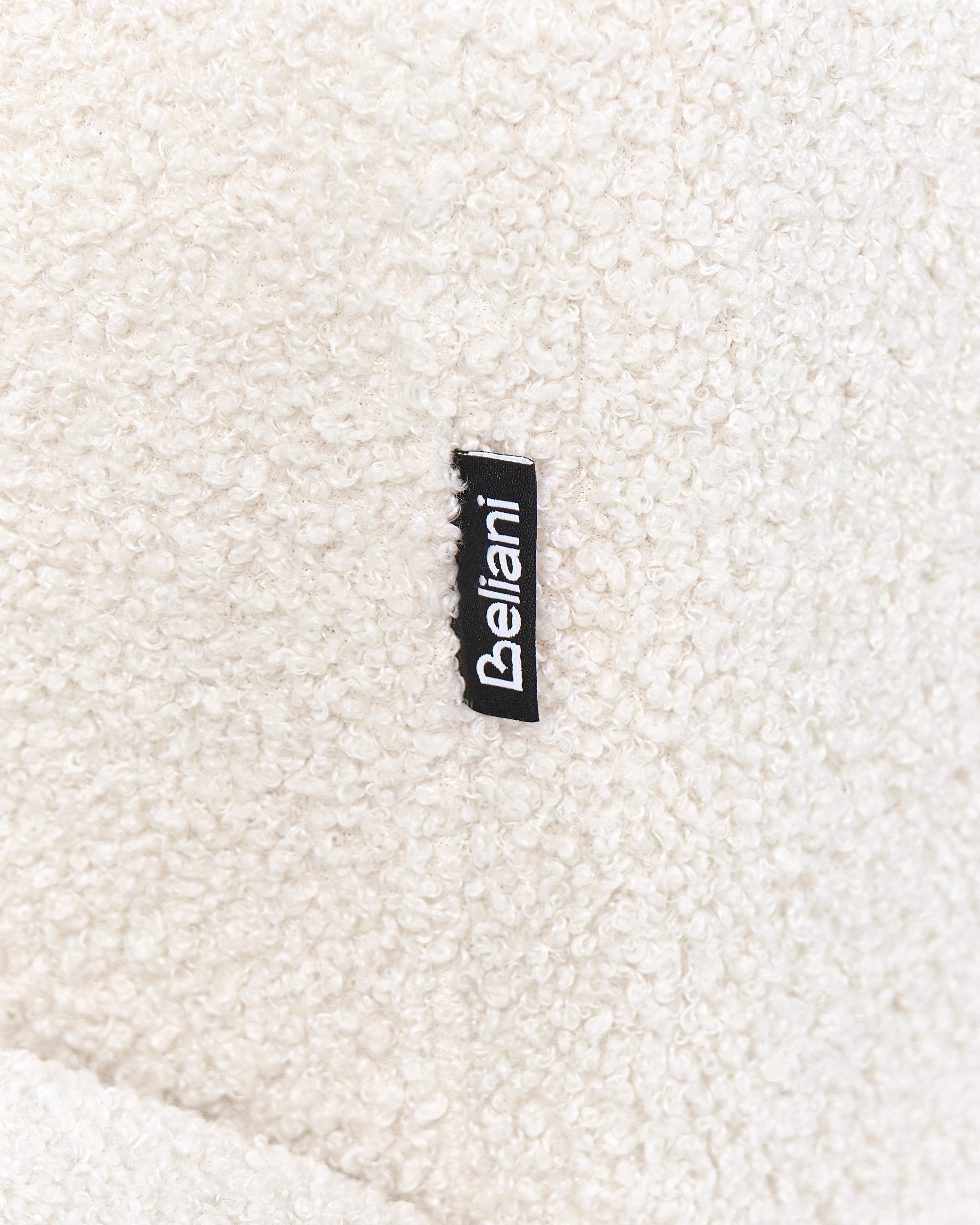Fauteuil ODNES Bouclé Wit