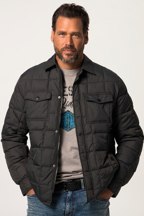 Steppjacke, Hemdkragen, 4 Taschen, Tall