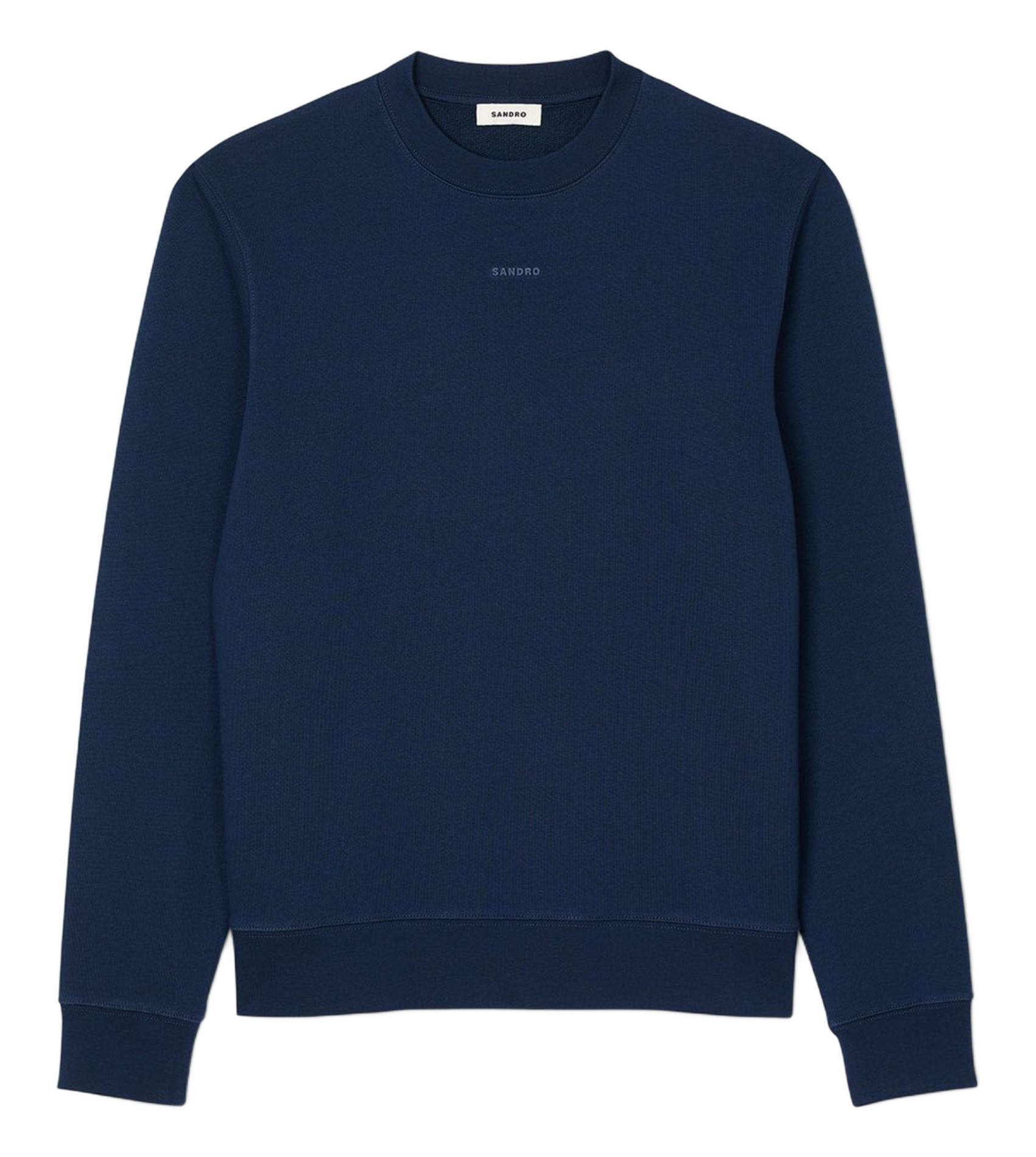 Sweat brodé en coton | Bleu