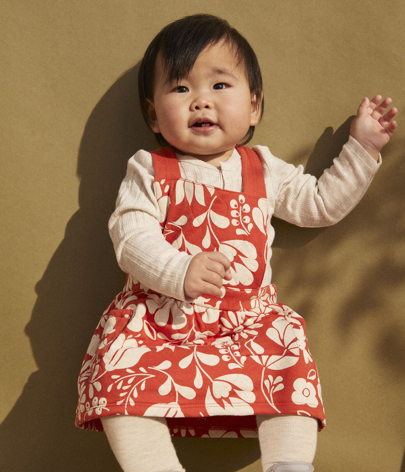 Robe sans manche bébé imprimée en tubique matelassé
