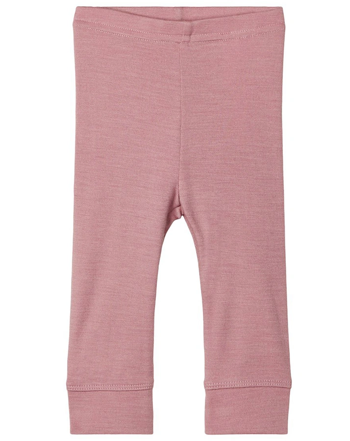 Woll-Leggings NBFWILLIT in altrosa