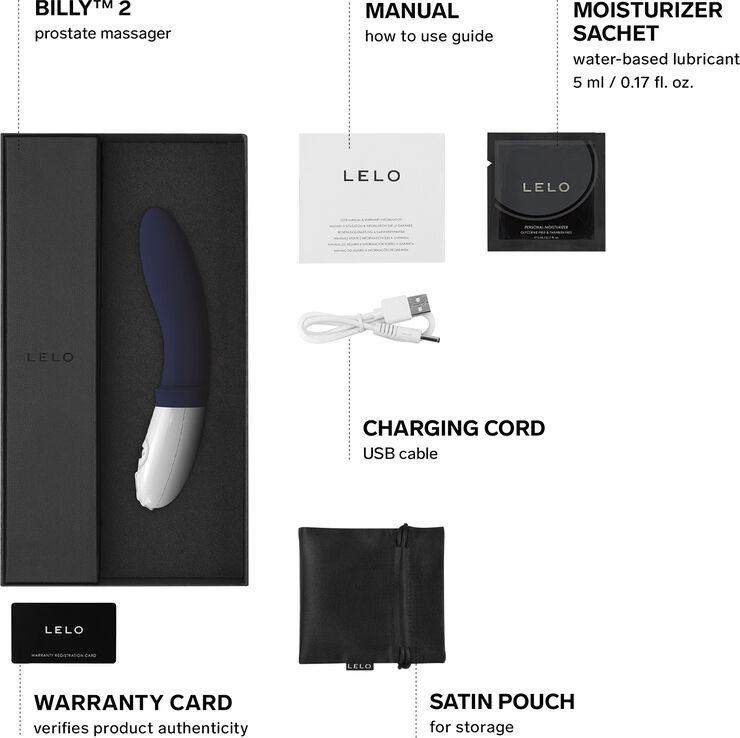 LELO Billy 2 Prostata Vibrator Blå