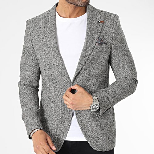 Veste Blazer Noir Chiné