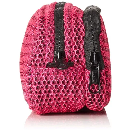 Idena Stifte-Etui Mesh 2 Fächer, pink