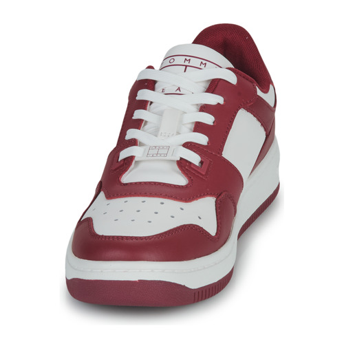 Tommy Jeans - TJW RETRO BASKET LEATHER - Blanc / Rouge
