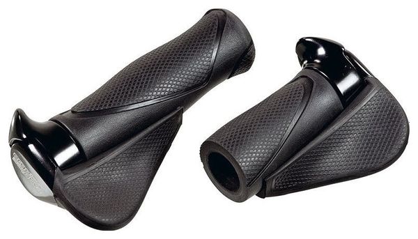 ERGOTEC Grips Mf1 Large Kraton / Aluminium 130 130 Mm - Noir