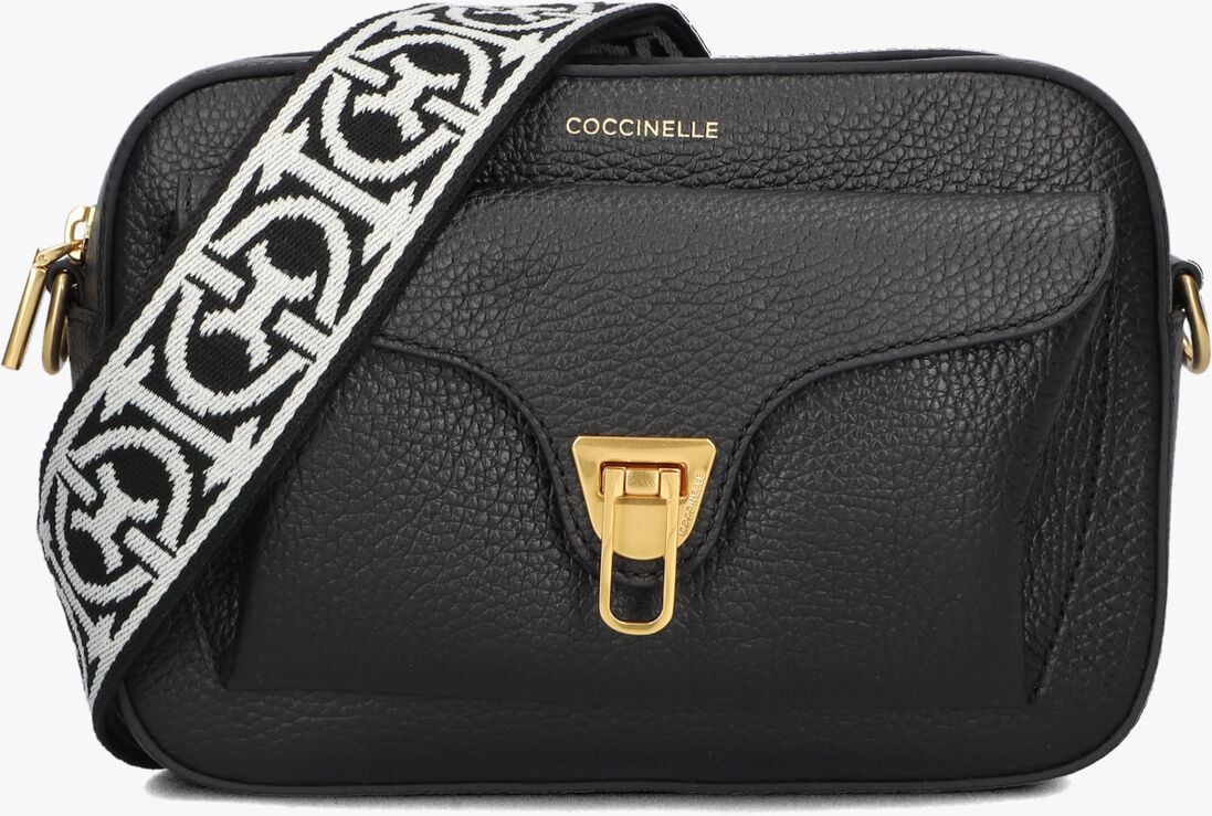 COCCINELLE zwarte coccinelle schoudertas beat soft ribb