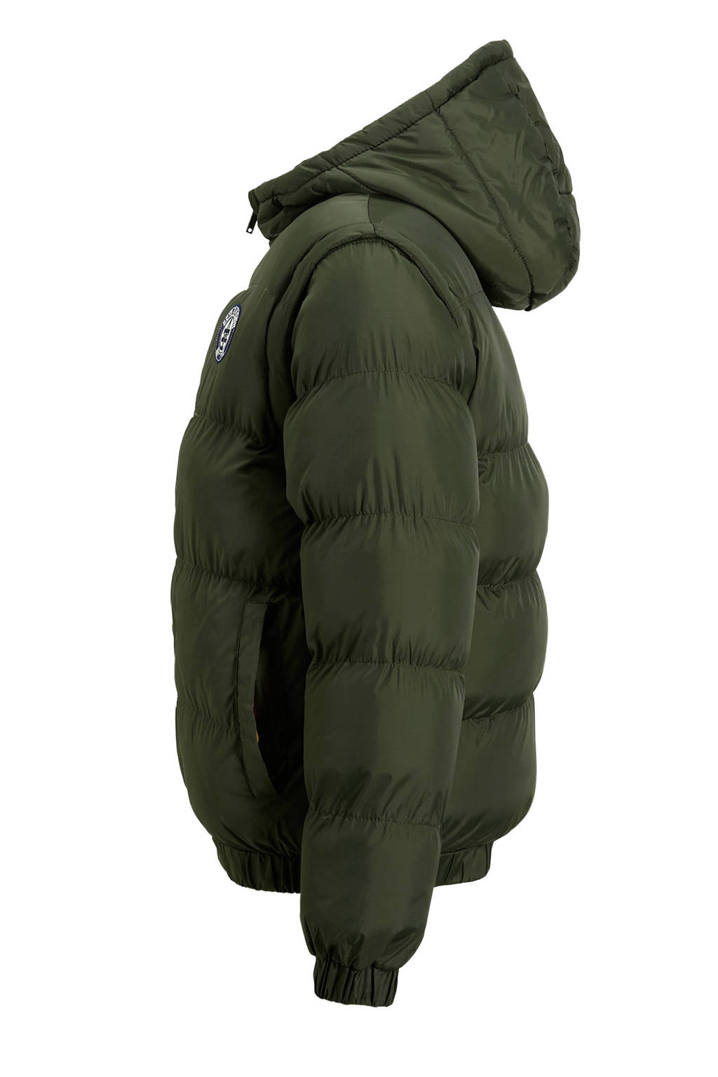 anytime 2 in 1 winterjas khaki
