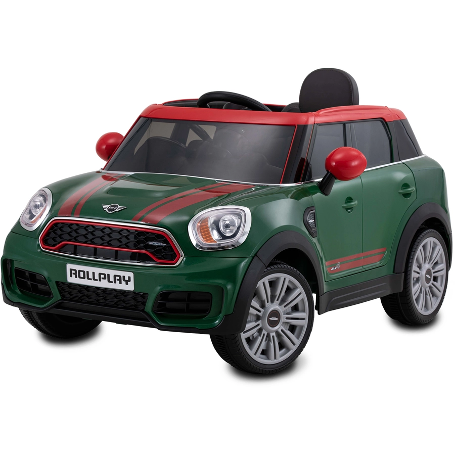 ROLLPLAY MINI COUNTRYMAN 12V Premium Kinderfahrzeug Grün Grün