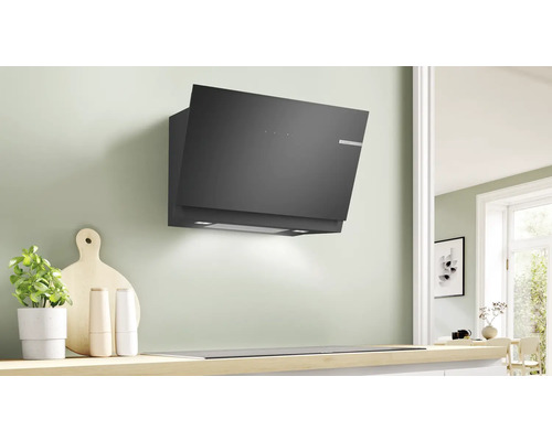 Bosch DWJ81AN60 recirculatie afzuigkap voor wandmontage, BxD 80 x 43,3 cm, zwart